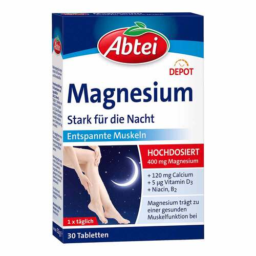 Abtei Magnesium Stark f&uuml;r die Nacht Depot Tabletten - 1
