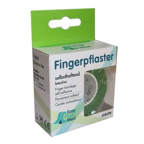 UM Easyplast Fingerpflaster selbsth.2,5 cmx5 m gr&uuml;n - 1