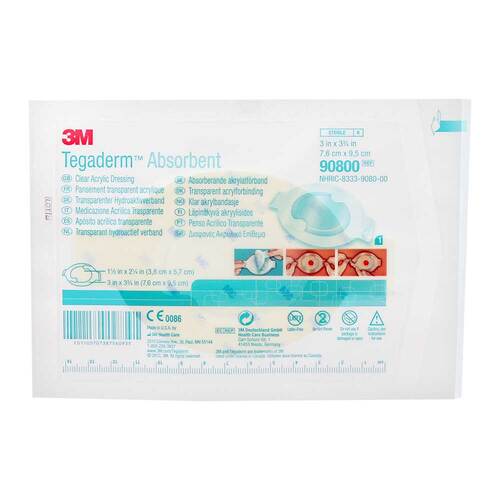 Tegaderm 3M Absorbent Ver.oval 7,6x9,5 cm 90800 - 1
