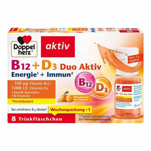 Doppelherz B12 + D3 Duo Aktiv Trinkampullen - 1