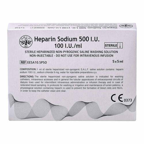 Heparin-Natrium 500 U.I. 100 U.I. /ml Sp&uuml;ll&ouml;sung  - 1