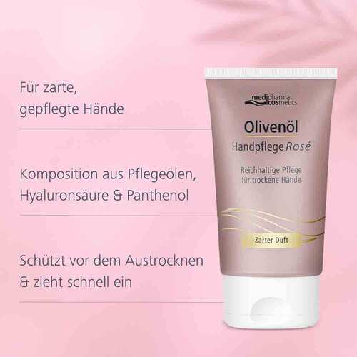 Oliven&ouml;l Handpflegecreme Rose - 4