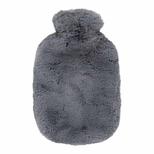 Fashy W&auml;rmflasche Flauschbezug 2 l grau - 1