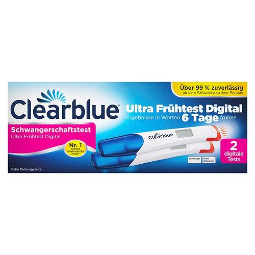 Clearblue Schwangerschaftstest Ultra Fr&uuml;htest Digital - 1