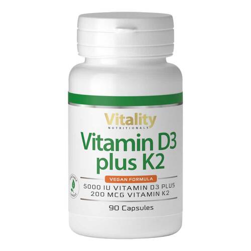 Vitamin D3 5000 I.E. plus K2 200 µg Kapseln - 1