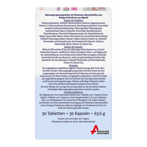 Doppelherz Schwangere + M&uuml;tter vegan system Kombipackung - 3