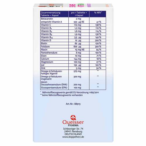 Doppelherz Schwangere + M&uuml;tter vegan system Kombipackung - 4