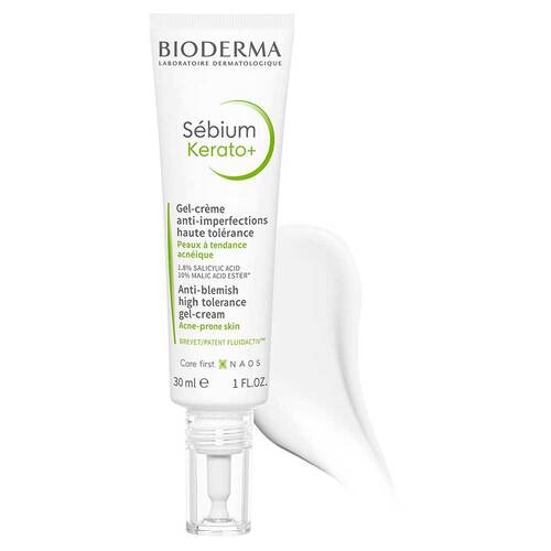 Bioderma Sebium Kerato + Creme-Gel Tube f&uuml;r unreine, &ouml;lige, zu Akne neigende Haut - 3