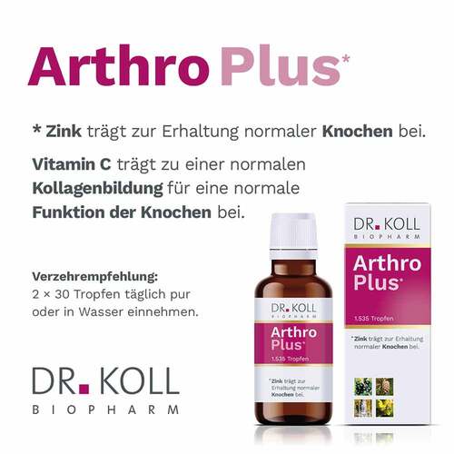 Arthro Plus Dr. Koll Gemmo Komplex Weinrebe Zink - 2