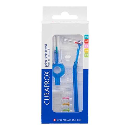 Curaprox Interdental Set Cps mixed 1x 06 - 011 5 B&uuml;rstchen+ 2 St Halter - 1