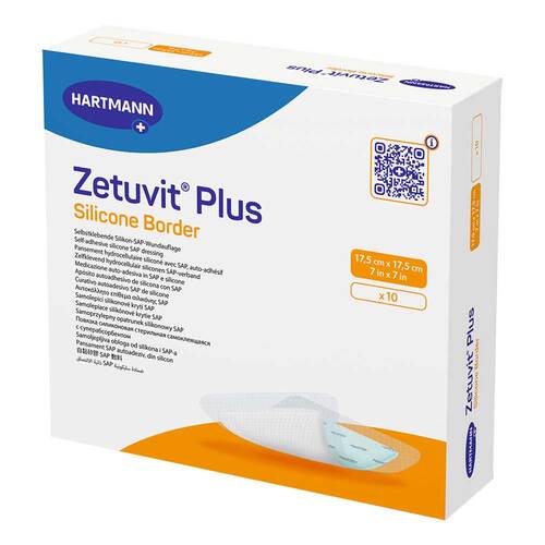 Zetuvit Plus Silicone Border 17,5x17,5 cm - 1