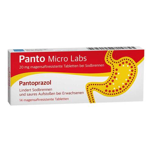Panto Micro Labs 20 mg magensaftresistent Tabletten bei Sodbrennen - 1