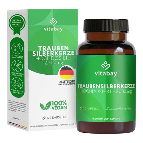 Traubensilberkerze Extrakt 2500 mg vegan Kapseln - 1