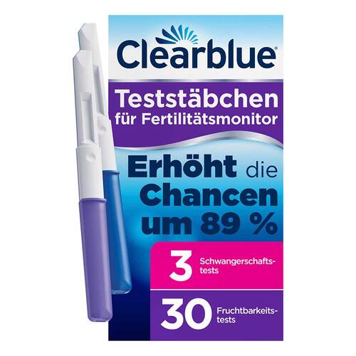 Clearblue Fertilit&auml;tsmonitor Testst&auml;bchen 30 + 3 - 1