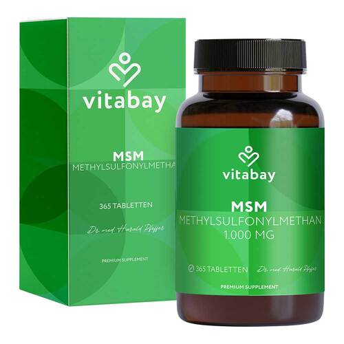 MSM 1000 mg Methylsulfonylmethan vegan Tabletten - 1