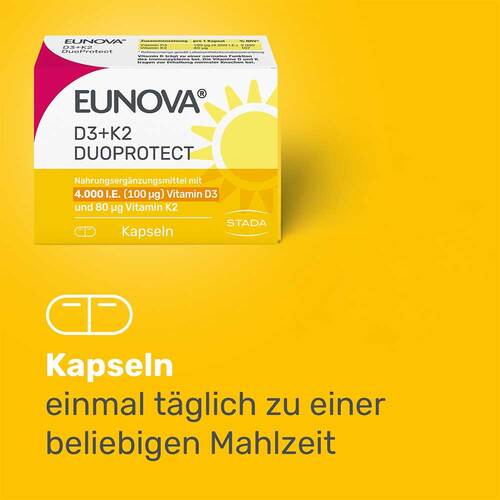 Eunova Duoprotect D3 + K2 4000 I.E. / 80 µg Kapseln  - 4