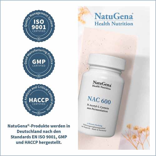 NAC 600 N-Acetyl-L-Cystein aus Fermentation Kapseln  - 3