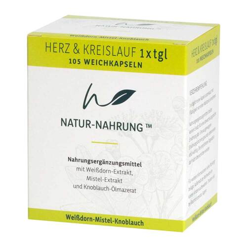 Natur-Nahrung Herz &amp; Kreislauf 1x tgl.Weichkapseln - 1