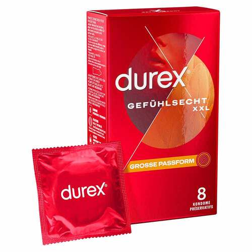 durex® Gef&uuml;hlsecht XXL Kondome - 1