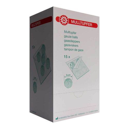Mulltupfer-steril Drm.3,0 cm P5 - 1