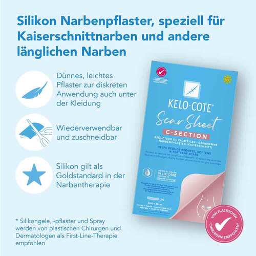 Kelo-Cote Silikon-Narbenpflaster Kaiserschnitt - 3
