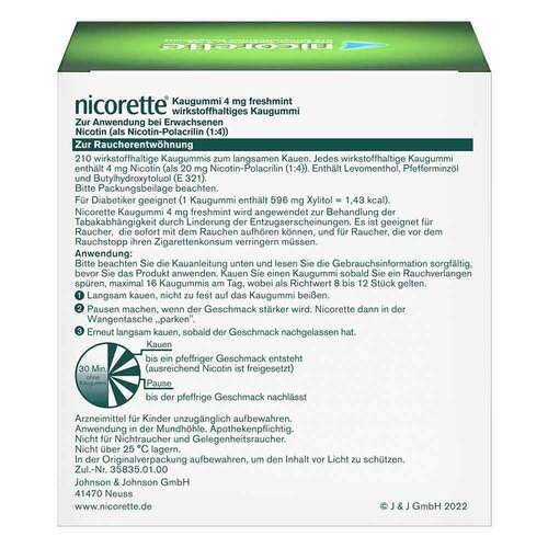 nicorette® Kaugummi freshmint, 4 mg Nikotin - 2