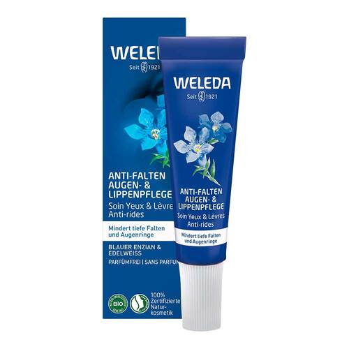 Weleda Anti-Falten Augen- &amp; Lippenpflege blauer Enzian &amp; Edelweiss - 1