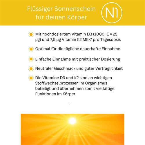N1 Vitamin D3 + K2 Tropfen - 4