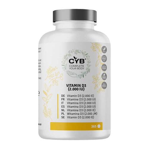 Cyb Vitamin D3 2000 I.E. hochdosiert Tabletten - 1