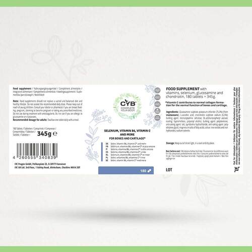 Cyb Knochen & Knorpel Komplex Selen + Vit.B6 + C Tabletten  - 4
