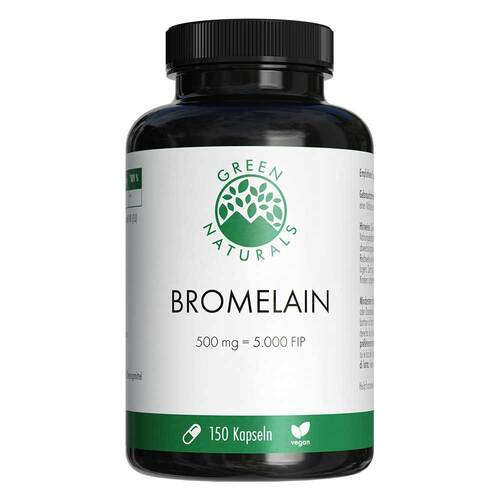 Green Naturals Bromelain 500 mg vegan mit 5000 Fip - 1