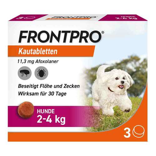 FRONTPRO 11 mg Kautabletten f&uuml;r Hunde 2 - 4 kg - 1