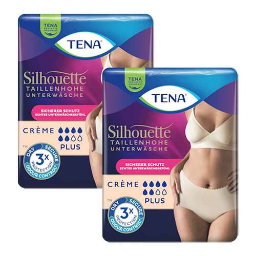 Tena Silhouette Plus L creme Inkontinenz Pants - 1
