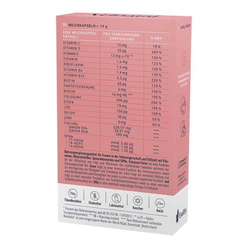 Velnatal Schwangerschaft und Stillzeit Weichkapseln  - 2