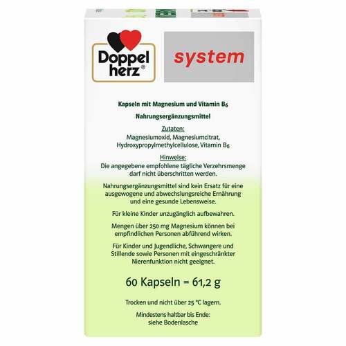 Doppelherz Magnesium 400 Pur system Kapseln - 4