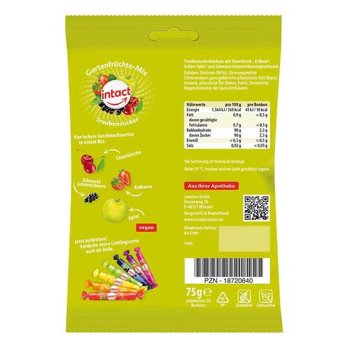 Intact Traubenzucker Beutel Gartenfr&uuml;chte-Mix - 2