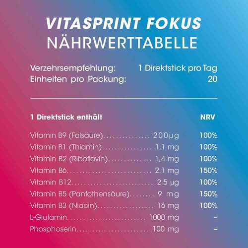 Vitasprint Fokus Direktsticks - 6