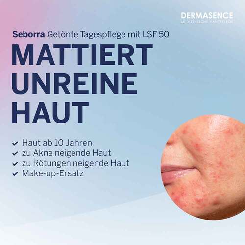 Dermasence Seborra get&ouml;nte Tagespflege Creme LSF 50 - 3