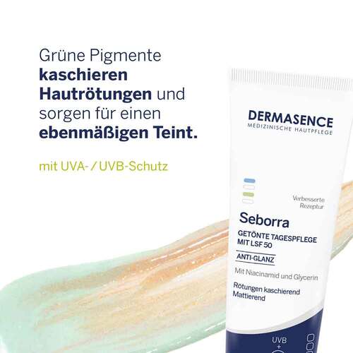 Dermasence Seborra get&ouml;nte Tagespflege Creme LSF 50 - 5