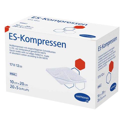 ES-Kompressen steril 10x20 cm 12fach Gro&szlig;packung - 1