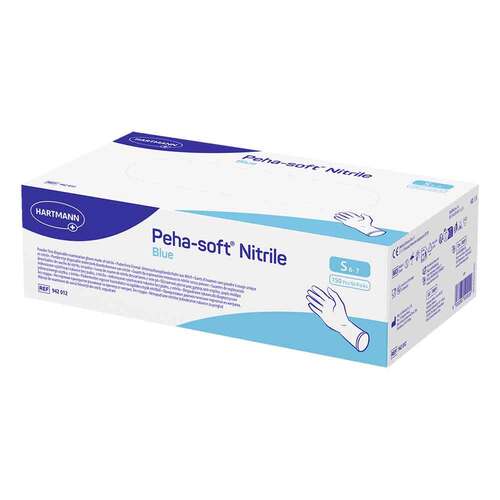 Peha-Soft nitrile blue Untersuchungshandschuhe unsteril pf S - 1
