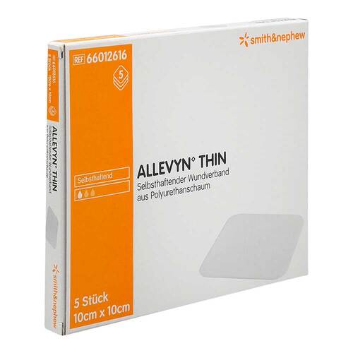 Allevyn Thin 10x10 cm d&uuml;nne Wundauflage - 1