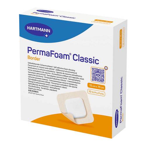 Permafoam classic Border Schaumverband 15x15 cm - 1