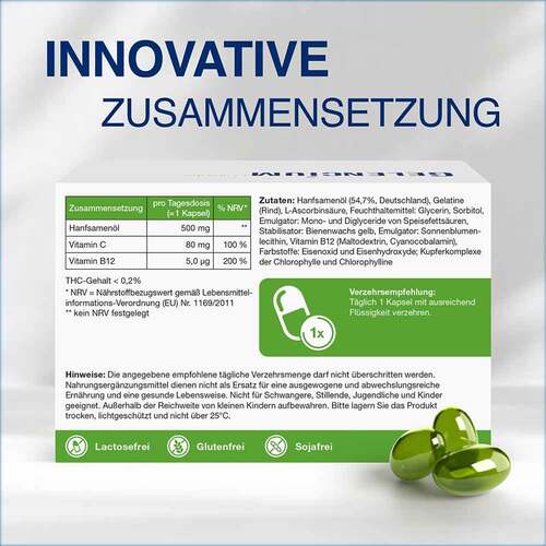 Gelencium Cannabis Plus Kapseln mit Vitamin B12 - 2