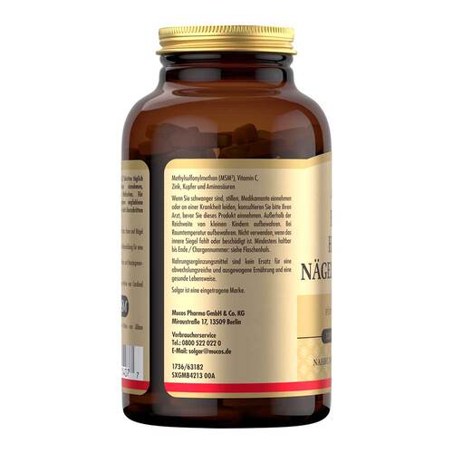 Solgar Haut Haare N&auml;gel Komplex Tabletten - 4