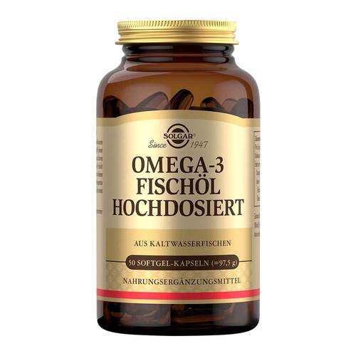 Solgar Omega-3 Fisch&ouml;l hochdosiert Kapseln - 1