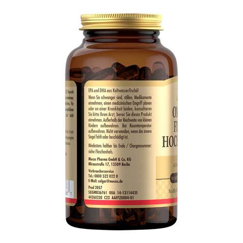 Solgar Omega-3 Fisch&ouml;l hochdosiert Kapseln - 4