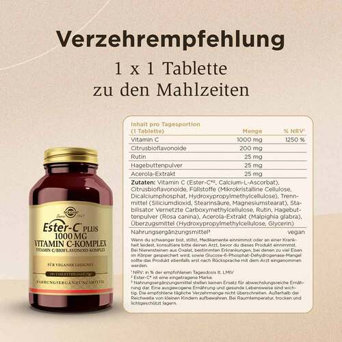 Solgar Ester-C Plus 1000 mg Tabletten - 5