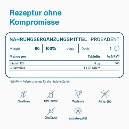 Nupure probadent lemon Mundflora Probiotikum Lutschtabletten - 5