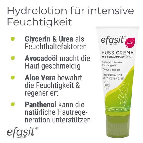 Efasit Fu&szlig; Creme mit Schwammaufsatz - 4